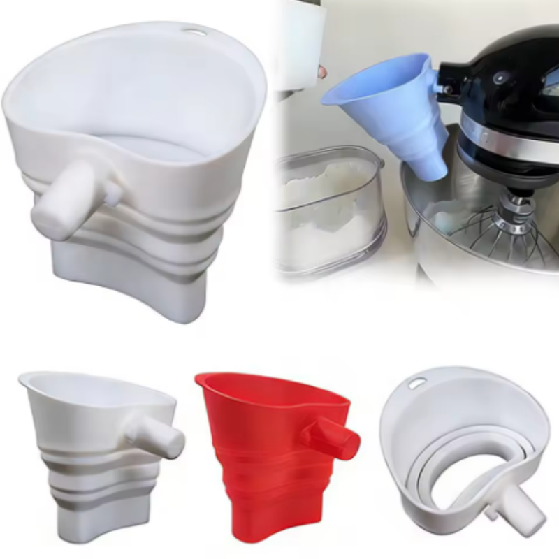 Kitchen Appliances Unit - 1/3pcs mix Silicone Flour Funnel for