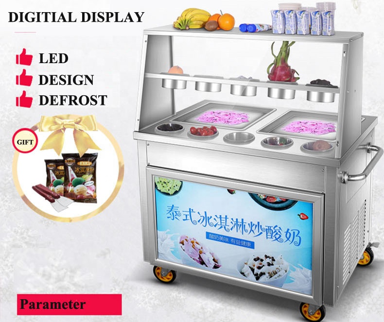 Frying Ice Machine Commercial  - Ice Cream Maker Electric บทวิจารณ์และราคา