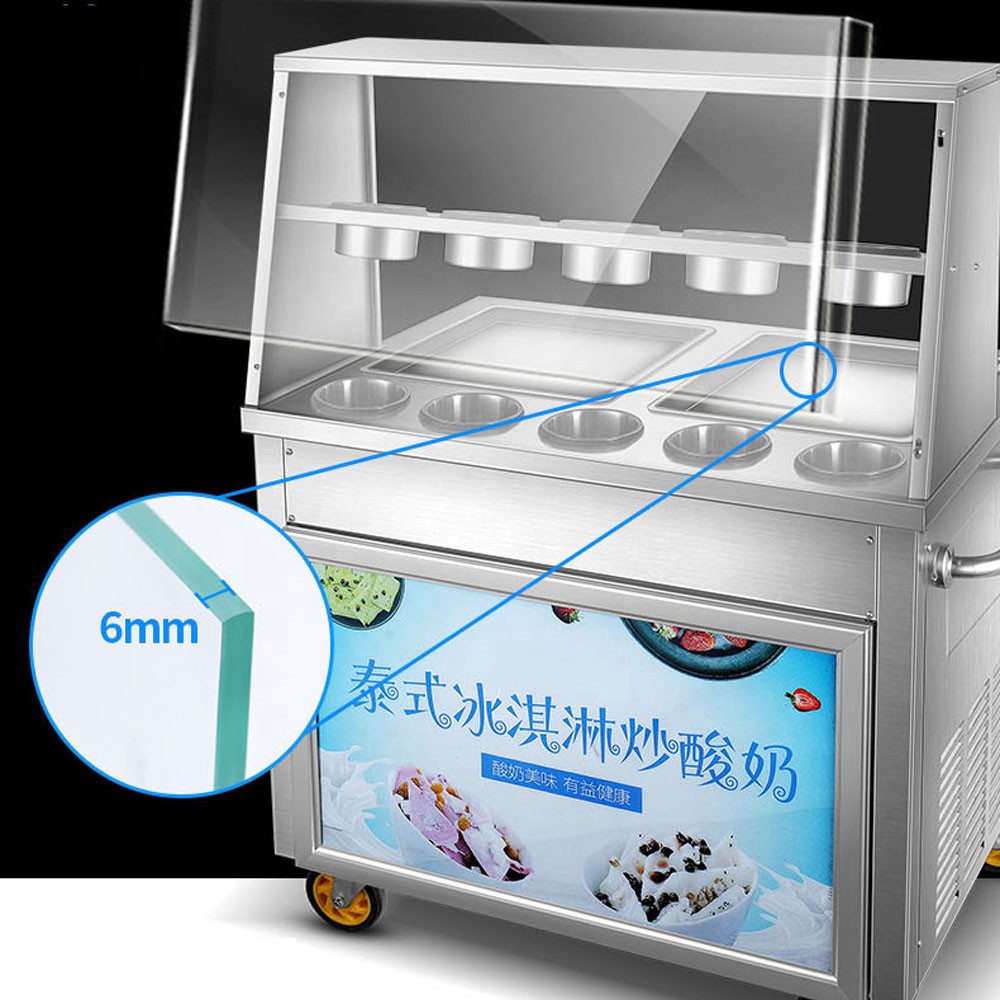Frying Ice Machine Commercial  - Ice Cream Maker Electric บทวิจารณ์และราคา