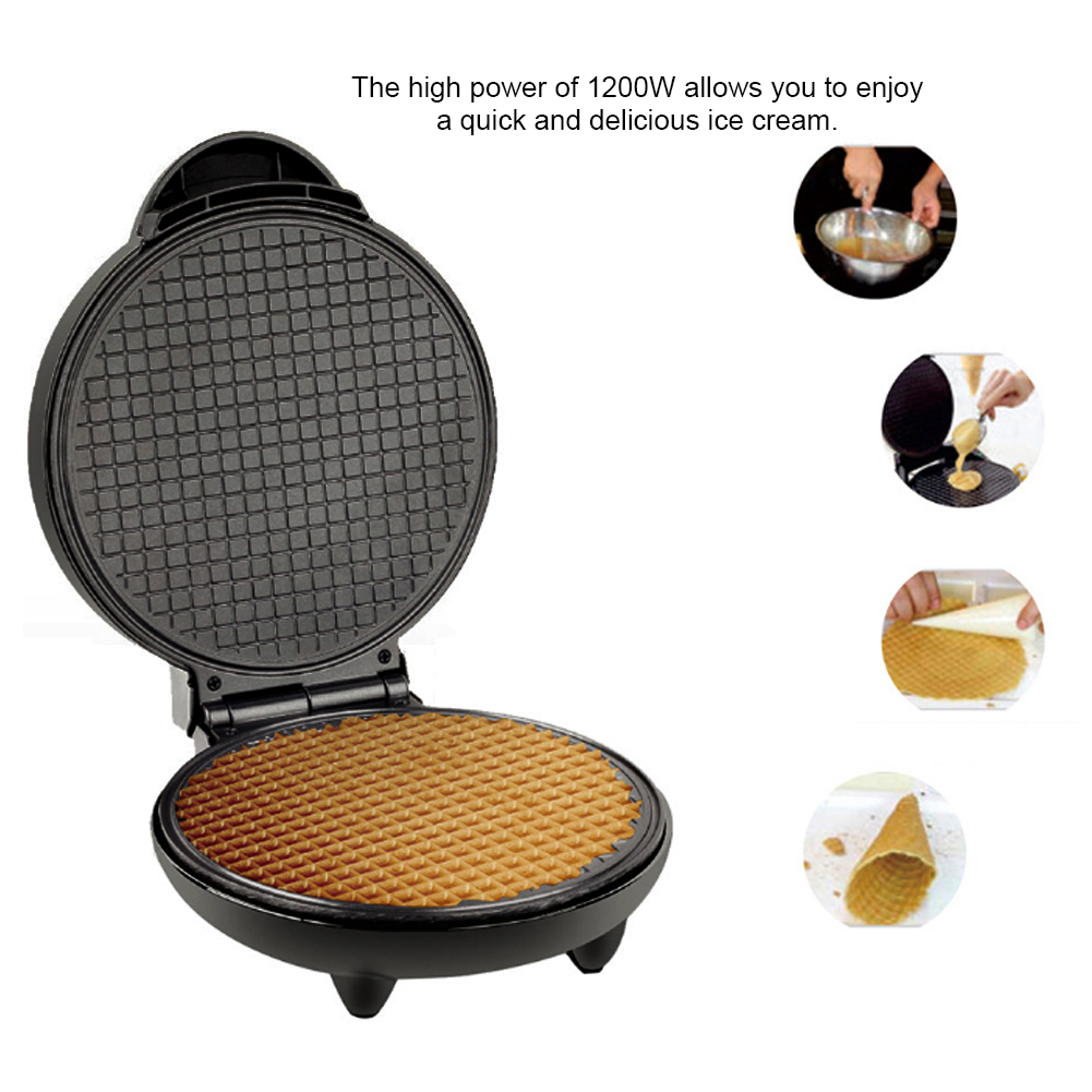 Electric Egg Roll Maker Waffle - Ice Cream Maker Electric บทวิจารณ์และราคา